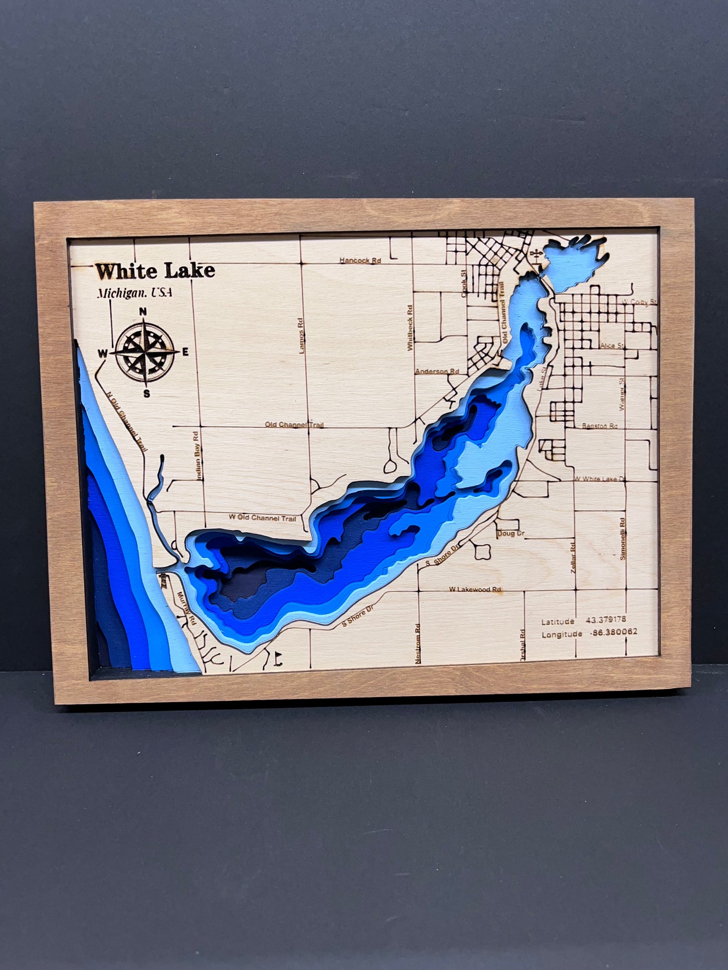 3-D Lake Map