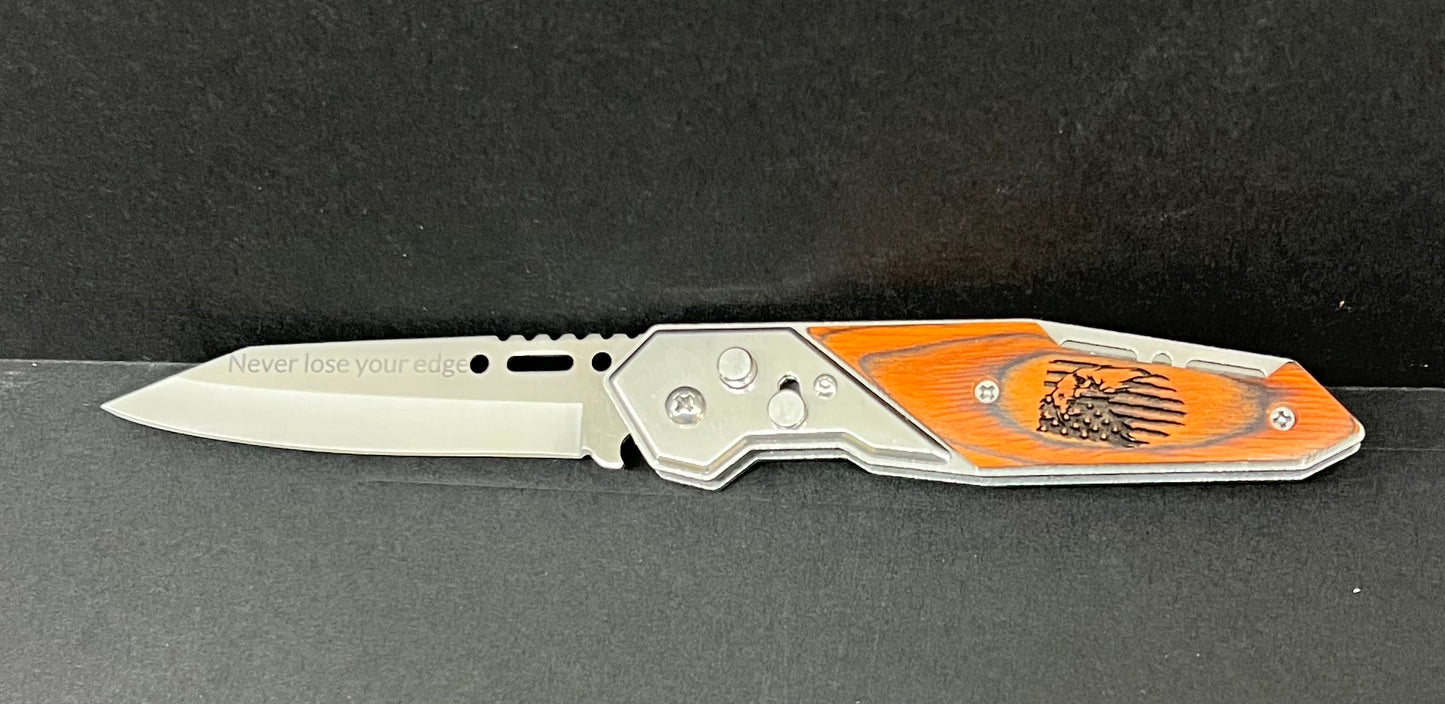 Personalized Engraved Folding Pocket Knife